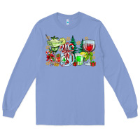 Colony Blue Christmas tequila Long Sleeve Tee - CowhideDigitalArt