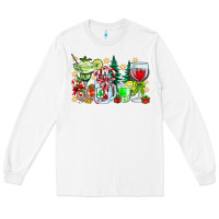 White Christmas tequila Long Sleeve Tee - CowhideDigitalArt