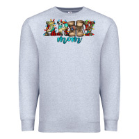 Heather Grey army mom christmas Premium Sweatshirt - Jasminsmagicworld