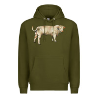 Army Green charolais bull Premium Hoodie - RanaPortraitStore
