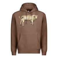 Chestnut charolais bull Premium Hoodie - RanaPortraitStore