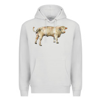 Dove Grey charolais bull Premium Hoodie - RanaPortraitStore
