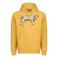 Mustard charolais bull Premium Hoodie - RanaPortraitStore