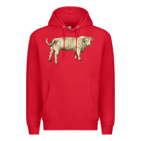 Red charolais bull Premium Hoodie - RanaPortraitStore
