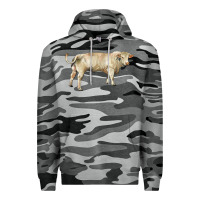 Slate Camo charolais bull Premium Hoodie - RanaPortraitStore
