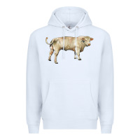 White charolais bull Premium Hoodie - RanaPortraitStore