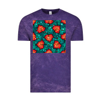 Cloud Purple fall leaves seamless pattern Vintage Tee - BundleAndBundleShop