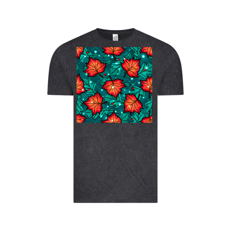 Fall Leaves Seamless Pattern Vintage Tee by BundleAndBundleShop | Teevron