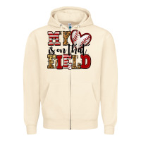 Sandshell my heart is on that field baseball Zipper Hoodie - Jasminsmagicworld