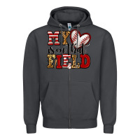 Smoke my heart is on that field baseball Zipper Hoodie - Jasminsmagicworld