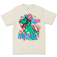 Bone Red white rawr Premium Tee - FaDigitalArtStudio