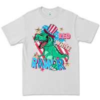 Dove Grey Red white rawr Premium Tee - FaDigitalArtStudio