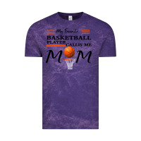 Cloud Purple My Favorite Basketball Player Calls Me Mom Vintage Tee - Bettercallsaul