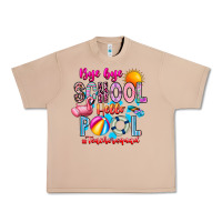 Burro Bye Bye School Hello Pool Teacher  Squad Urban Heavy Tee - CowhideDigitalArt