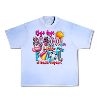 Grape Ice Bye Bye School Hello Pool Teacher  Squad Urban Heavy Tee - CowhideDigitalArt