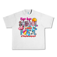 Lunar Rock Bye Bye School Hello Pool Teacher  Squad Urban Heavy Tee - CowhideDigitalArt
