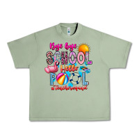 Oil Green Bye Bye School Hello Pool Teacher  Squad Urban Heavy Tee - CowhideDigitalArt