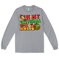 Heather Grey inmy christmas era Long Sleeve Tee - CowhideDigitalArt