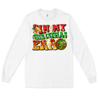 White inmy christmas era Long Sleeve Tee - CowhideDigitalArt