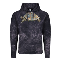 Cloud Black Tortoise Illustrations Vintage Hoodie - LillyAllenDesigns