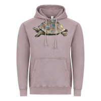 Vintage Zinc Tortoise Illustrations Vintage Hoodie - LillyAllenDesigns