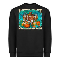 Black fall longhorn cows Heavyweight Sweatshirt - RanaPortraitStore