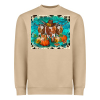 Mushroom fall longhorn cows Heavyweight Sweatshirt - RanaPortraitStore