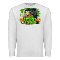 Oatmeal Heather let's get lucked up charolais and black angus bull Premium Sweatshirt - RanaPortraitStore