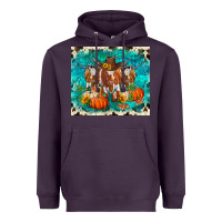 Plum fall longhorn cows Heavyweight Hoodie - RanaPortraitStore