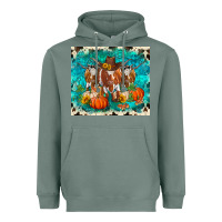 Sage fall longhorn cows Heavyweight Hoodie - RanaPortraitStore