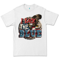 White I back the blue Premium Tee - FaDigitalArtStudio