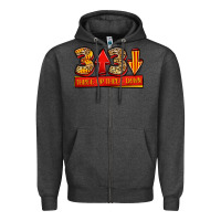 Charcoal Heather three up three down softball Zipper Hoodie - Jasminsmagicworld