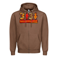 Chestnut three up three down softball Zipper Hoodie - Jasminsmagicworld