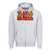Three Up Three Down Softball Zipper Hoodie | Teevron