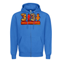 True Royal three up three down softball Zipper Hoodie - Jasminsmagicworld