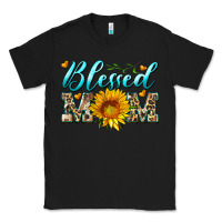 Black blessed mom with sunflower Classic Tee - Artiststas