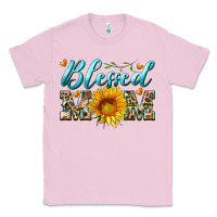 Bubblegum Pink blessed mom with sunflower Classic Tee - Artiststas