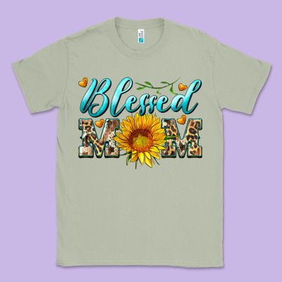 Blessed Mom With Sunflower Classic Tee Designed By Artiststas