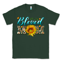 Sports Green blessed mom with sunflower Classic Tee - Artiststas