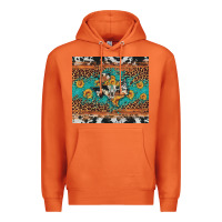 Carrot bull skull texas map sunflower leopard cowhide Premium Hoodie - Artiststas