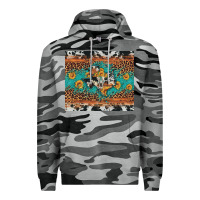 Slate Camo bull skull texas map sunflower leopard cowhide Premium Hoodie - Artiststas