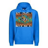 True Royal bull skull texas map sunflower leopard cowhide Premium Hoodie - Artiststas