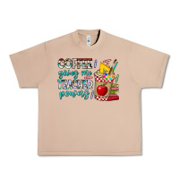 Burro Coffee Gives Me Teacher Powers Urban Heavy Tee - CowhideDigitalArt