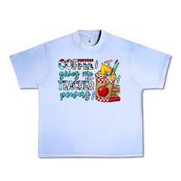 Grape Ice Coffee Gives Me Teacher Powers Urban Heavy Tee - CowhideDigitalArt