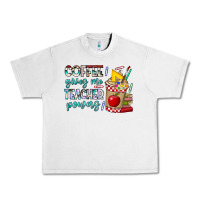 Lunar Rock Coffee Gives Me Teacher Powers Urban Heavy Tee - CowhideDigitalArt