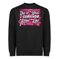 Black this is what a survivor looks like breast cancer awareness Heavyweight Sweatshirt - Jasminsmagicworld