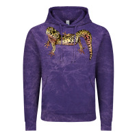 Cloud Purple Gecko Lizard Illustrations Vintage Hoodie - LillyAllenDesigns