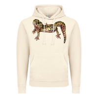 Vintage Artic Gecko Lizard Illustrations Vintage Hoodie - LillyAllenDesigns