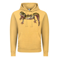 Gecko Lizard Illustrations Vintage Hoodie | Teevron