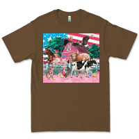 Cacao American farm animals tumbler 4th of july Premium Tee - FaDigitalArtStudio